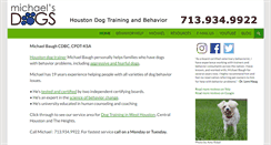 Desktop Screenshot of michaelsdogs.com